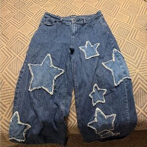 Hot topic Blue Star Patch Women Jeans